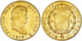 8 escudos. 1819. México. JJ. VI-1493. R.B.O. MBC+.
