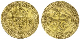 FRANCIA. Escudo de oro de las coronas. Carlos VII (1422-1461). FR-307. MBC+.
