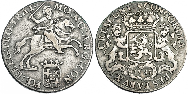 ZELANDA. Ducatón. 1785. Utrecht. KM-92.1. DEL-1031. MBC-/ MBC.