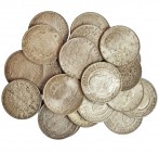 SUECIA. Lote de 23 monedas de 2 coronas: 1897 (4), 1907 (4), 1912 (5), 1932 (5) y 1938 (5). EB/SC.