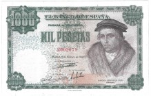 BANCO DE ESPAÑA. 1000 pesetas. 2-1946. Sin serie. ED-D54. Ligeramente restaurado. EBC-.