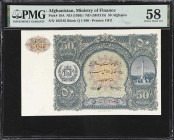 AFGHANISTAN. Ministry of Finance. 50 Afghanis, ND (1936). P-19A. PMG Choice About Uncirculated 58.

Estimate: $100.00- $200.00
