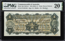 AUSTRALIA. Commonwealth Bank of Australia. 1 Pound, ND (1932). P-16d. R27a. PMG Very Fine 20.

Estimate: $100.00- $150.00