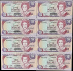 BERMUDA. Lot of (8). Bermuda Monetary Authority. 5 Dollars, 1989. P-35a. Consecutive. Uncirculated.

Estimate: $50.00- $100.00