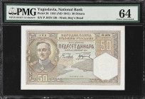 MIXED LOTS. Lot of (3). Serbia & Yugoslavia. Srpska Narodna Banka & Narodna Banka Kraljevine Jugoslavije. 50, 100 & 1000 Dinara, 1931-41. P-23, 28 & 2...