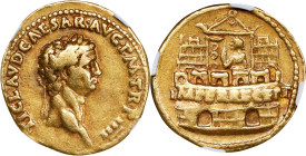 Claudius' Praetorian Camp Aureus
CLAUDIUS, A.D. 41-54. AV Aureus (7.72 gms), Lugdunum Mint, ca. A.D. 44-45. NGC Ch F, Strike: 5/5 Surface: 4/5.
RIC-...
