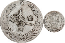AFGHANISTAN. 2-1/2 Rupees, SH 1302 (1923). Kabul Mint. Amanullah. PCGS EF-40.
KM-878. A charming representative, displaying limited signs of actual w...