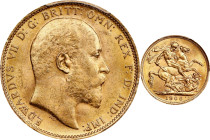 AUSTRALIA. Sovereign, 1906-S. Sydney Mint. Edward VII. PCGS MS-63.
S-3973; Fr-32; KM-15. AGW: 0.2354 oz. Highly lustrous and charming, with a delight...