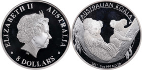 AUSTRALIA. 8 Dollars, 2011-P. Perth Mint. Elizabeth II. NGC PROOF-70 Ultra Cameo.
KM-1841. ASW: 5.00 oz. Mintage: 5,000. A beautiful flawless example...