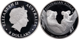 AUSTRALIA. 8 Dollars, 2011-P. Perth Mint. Elizabeth II. NGC PROOF-70 Ultra Cameo.
KM-1841. ASW: 5.00 oz. Mintage: 5,000. A tremendous flawless exempl...