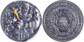 CAMEROON. 1000 Francs, 2022. Warsaw (21st Century) Mint. PCGS MS-70.
KM-494. Mintage: 500. Greek Mythology series: Cyclops. Struck in antiqued silver...