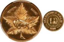 CANADA. Manitoba. Gold Dollar Token, "1898" (ca. 1960s). PCGS MS-64.
KMX-12; Greene-790. A charming token issue, featuring strong luster and enchanti...