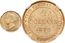 CANADA. Newfoundland. 2 Dollars, 1872. London Mint. Victoria. NGC AU Details--Obverse Scratched.
Fr-1; KM-5. Mintage: 6,050. A SCARCE date in the ser...