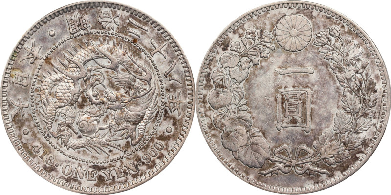 JAPAN. Yen, Year 28 (1895). Osaka Mint. Mutsuhito (Meiji). PCGS Genuine--Scratch...