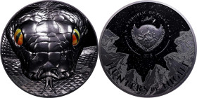 PALAU. 50 Dollars (Kilo), 2023. SUPERB GEM PROOF.
KM-999. Mintage: 99. ASW: 32.15 oz. Hunters by Night Series, python. An impressive example featurin...
