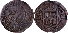 PHILIPPINES. Quarto, 1830-M F. Manila Mint. Ferdinand VII. NGC F-12.
KM-7; Cal-95. Deep brown in color and rather extensively worn, yet still invitin...