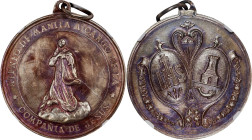 PHILIPPINES. Manila Athenaeum Silver Medal, ND (1890). NGC MS-62.
Honeycutt-33a. Diameter: 33 mm. Obverse: Jesus standing left, legend around "ATENEO...