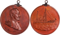 PHILIPPINES. Admiral John Dewey Bronze Medal, 1898. NGC MS-63 Brown.
Honeycutt-63-3. Obverse: Uniformed bust of George Dewey right; Reverse: Uss Olym...