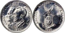 PHILIPPINES. Peso, 1936-M. Manila Mint. PCGS MS-66.
KM-177; Allen-19.00. Frosty and argent, this Superb Gem generates a great deal of eye appeal.

...