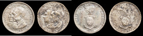 PHILIPPINES. Duo of Manila Bay Treasure Pesos (2 Pieces), 1936-M. Manila Mint. Average Grade: EXTREMELY FINE Details--Saltwater Damage.
Both KM-177. ...