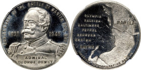 PHILIPPINES. Admiral Dewey Copper-Nickel Medal (So-Called Half Dollar), 1948. NGC MS-65 Prooflike.
Honeycutt-361. Struck to commemorate the 50th anni...
