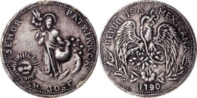 PHILIPPINES. Senor Patriarca St. Joseph "Anting-Anting" Silver Medal. PCGS Genuine--Mount Removed, EF Details.
YL-37; Honeycutt-1417E. Obverse: "Seno...
