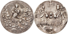 PHILIPPINES. Jesus Maria and Joseph "Anting-Anting" Silver Medal. PCGS VF-35.
YL-63; Honeycutt-1427. Diameter: 41 mm. Variety with rattle. By unknown...