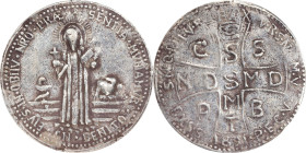 PHILIPPINES. St. Benedict Protection "Anting-Anting" Silver Medal. PCGS Genuine--Polished, Genuine.
YL-106; Honeycutt-1423. Variety with rattle. Diam...