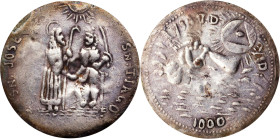 PHILIPPINES. St. Joseph "Anting-Anting" Silver Medal. PCGS Genuine--Mount Removed, EF Details.
YL-116; Honeycutt-1419. Obverse: St. Joseph, holding c...