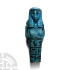 Egyptian Faience Shabti for Nesy-Amun