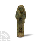 Egyptian Blue Glazed Shabti for the Priest of Amun Mi