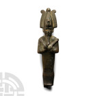 Egyptian Bronze Statuette of Osiris