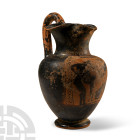 Greek Black-Figure Oinochoe