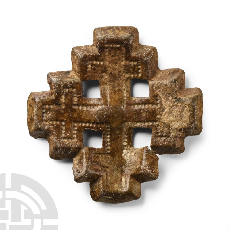 Circa 13th-14th century A.D. Formed as a cross-crosslet, the symbol of the Knigh...