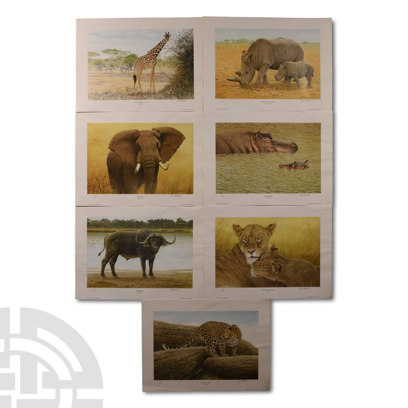 2003 A.D. Comprising seven signed and numbered animal prints: Always Alert; A Te...