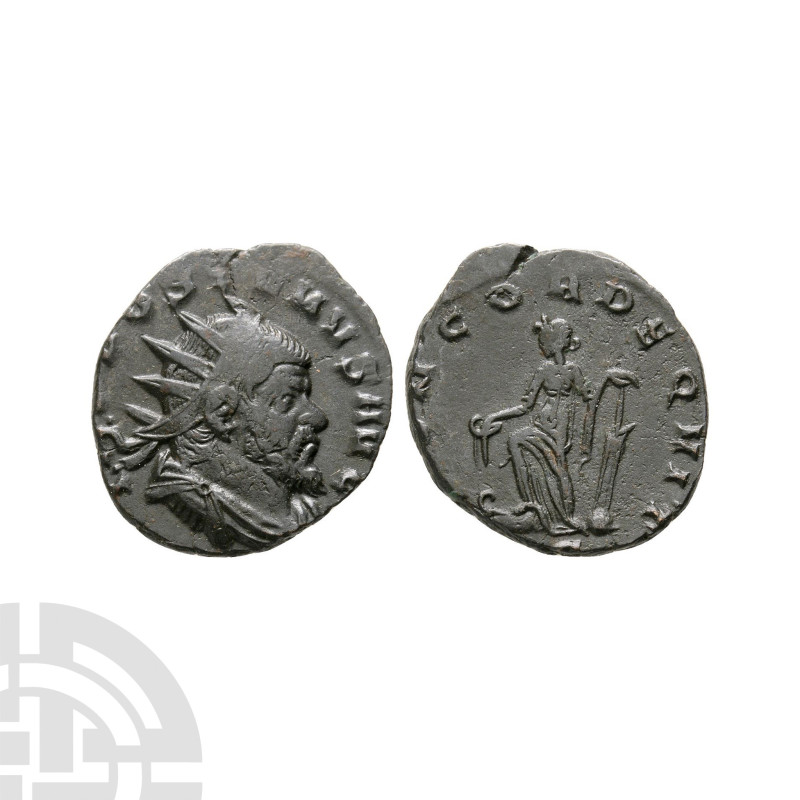 268 A.D. Struck by Aureolus in the name of Postumus at Mediolanum mint. Obv: IMP...