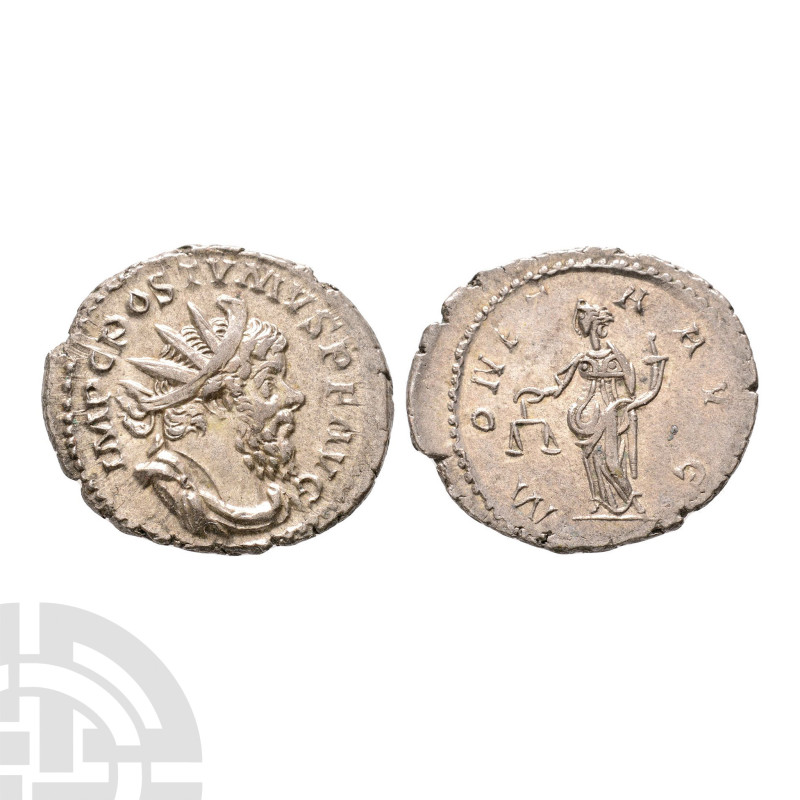 260-269 A.D. Obv: IMP C POSTVMVS P F AVG, radiate, draped and cuirassed bust rig...
