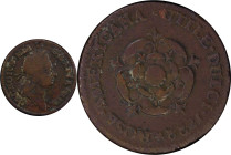 1722 Rosa Americana Penny. Martin 2.2-C.1, W-1264. Rarity-4. UTILE DULCI. Fine Details--Environmental Damage (PCGS).
111.5 grains.
PCGS# 905599. NGC...