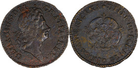 1722 Rosa Americana Penny. Martin 2.12-D.3, W-1268. Rarity-5. UTILE DULCI. EF Details--Environmental Damage (PCGS).
104.1 grains.
PCGS# 905660. NGC ...