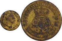 1723 Rosa Americana Penny. Martin 2.7-Eb.3, W-1278. Rarity-4. VF Details--Harshly Cleaned (PCGS).
138.6 grains.
PCGS# 905648. NGC ID: 2ASR.
From th...