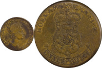 1723 Rosa Americana Twopence. Martin 3.1-E.2, W-1334. Rarity-6. VF-30 (PCGS).
240.2 grains. This lot includes Colonial American Coin Club Certificate...