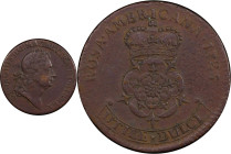 1723 Rosa Americana Twopence. Martin 3.2-E.3, W-1334. Rarity-4. EF Details--Environmental Damage (PCGS).
211.9 grains.
PCGS# 905710. NGC ID: 2ASZ.
...