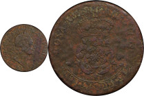 1723 Rosa Americana Twopence. Martin 3.11-E.6, W-1334. Rarity-4. EF Details--Excessive Corrosion (PCGS).
223.6 grains.
PCGS# 905725. NGC ID: 2ASZ.
...