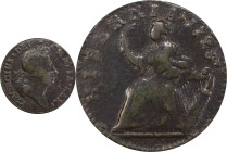 1723 Wood's Hibernia Halfpenny. Martin 4.5-Gc.19, W-13120. Rarity-6. Fine Details--Environmental Damage (PCGS).
92.9 grains.
PCGS# 920834. NGC ID: F...