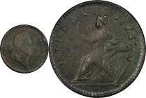 1723 Wood's Hibernia Halfpenny. Martin 4.47-Gb.7, W-13120. Rarity-4. AU Details--Excessive Corrosion (PCGS).
111.4 grains.
PCGS# 920839. NGC ID: F7J...