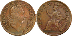 1723 Wood's Hibernia Halfpenny. Martin 4.65-Gc.2, W-13120. Rarity-5. EF Details--Cleaned (PCGS).
119.3 grains.
PCGS# 920846. NGC ID: F7J4.
From the...