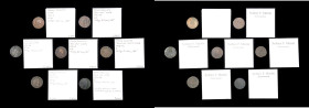 Lot of (7) Liard au buste enfantin. John Law Issues. Gadoury-270, Hodder-1, Anton-Kesse pp. 46-50.
Included are: 1720-AA; 1720-BB; 1720-)(; 1721-A; 1...