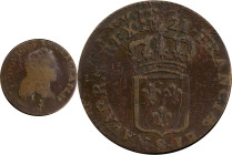 1721-S Demi-Sol au buste enfantin. John Law Issue. Reims Mint. Gadoury-273, Hodder-2, Anton-Kesse pp. 46-50. Double Struck. VG-10 (PCGS).
79.8 grains...