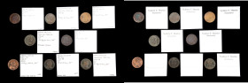 Lot of (8) Demi-Sol au buste enfantin. John Law Issues. Gadoury-273, Hodder-2, Anton-Kesse pp. 46-50.
Included are: 1719-AA; 1720-AA; 1720-B; 1720-S;...