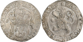 NETHERLANDS. Overijssel - Zwolle. 1648 Lion Daalder. Delmonte-866b, Davenport-4885, KM-46. AU-55 (PCGS).
A premium quality example of this challengin...